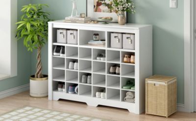 Streamdale Sleek 24 Shoe Cubby Console & Sideboard