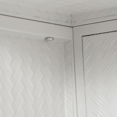 Streamdale 27.56" Glass Doors Modern Two-Door Wall Cabinet