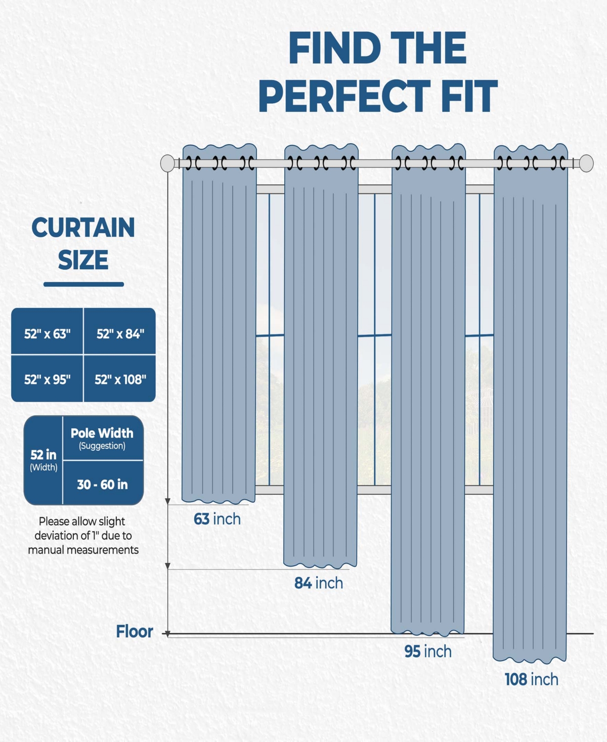 Superior Linen-Inspired Classic Room Darkening Modern Fade Resistant -Piece Curtain Set with Grommet Header Top