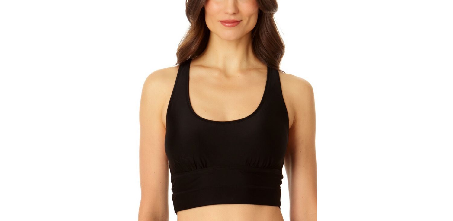 Women's Banded Halter Longline Bra Top