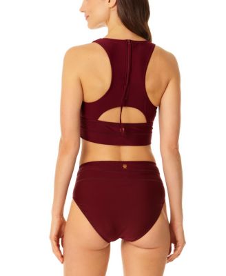 Women's Banded Halter Longline Bra Top