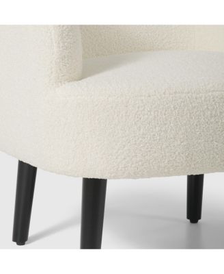 29" Wide Mid Century Modern Club Barrel Accent Armchair, Set of 2