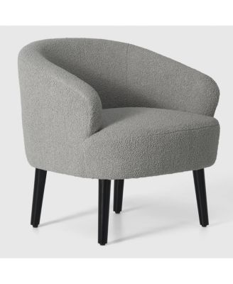 29" Wide Mid Century Modern Club Barrel Accent Armchair, Set of 2