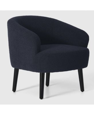 29" Wide Mid Century Modern Club Barrel Accent Armchair, Set of 2