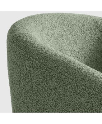 29" Wide Mid Century Modern Club Barrel Accent Armchair