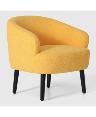 29" Wide Mid Century Modern Club Barrel Accent Armchair