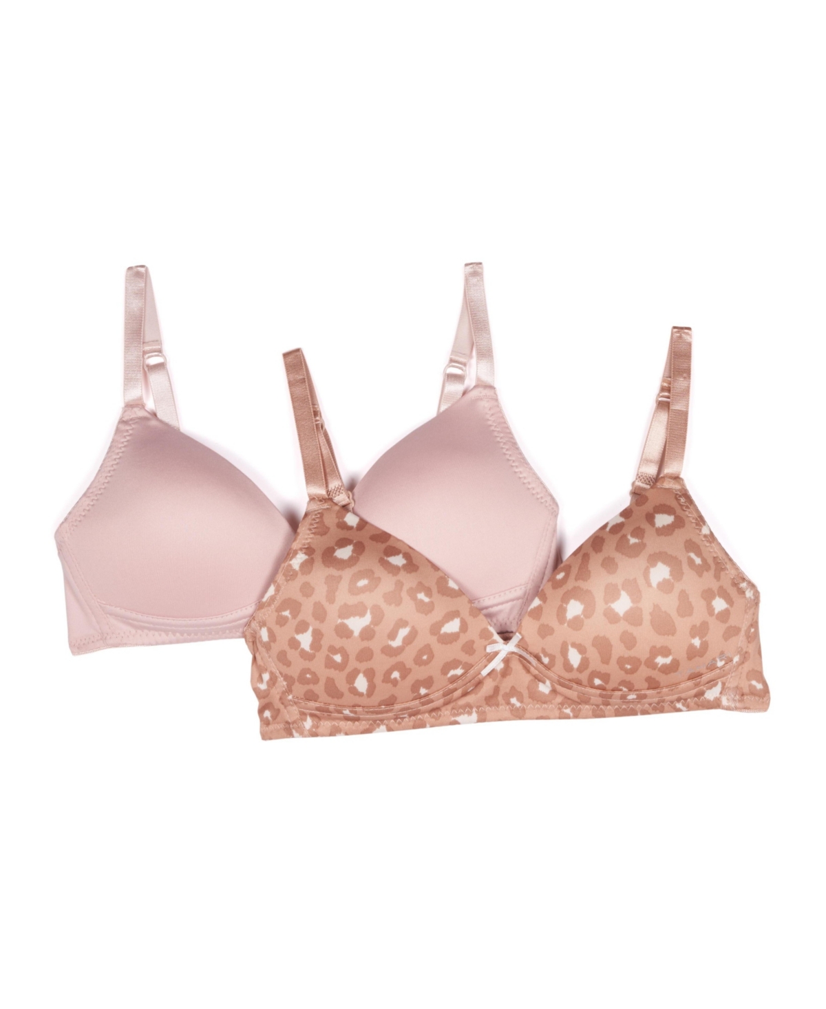 Tahari Girls Multi-Pack Molded Wireless Training Bra - leopard