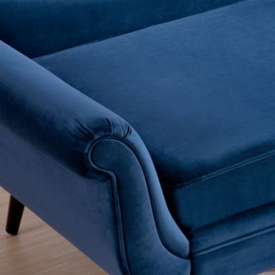 Chaise Lounge With Scroll Arm