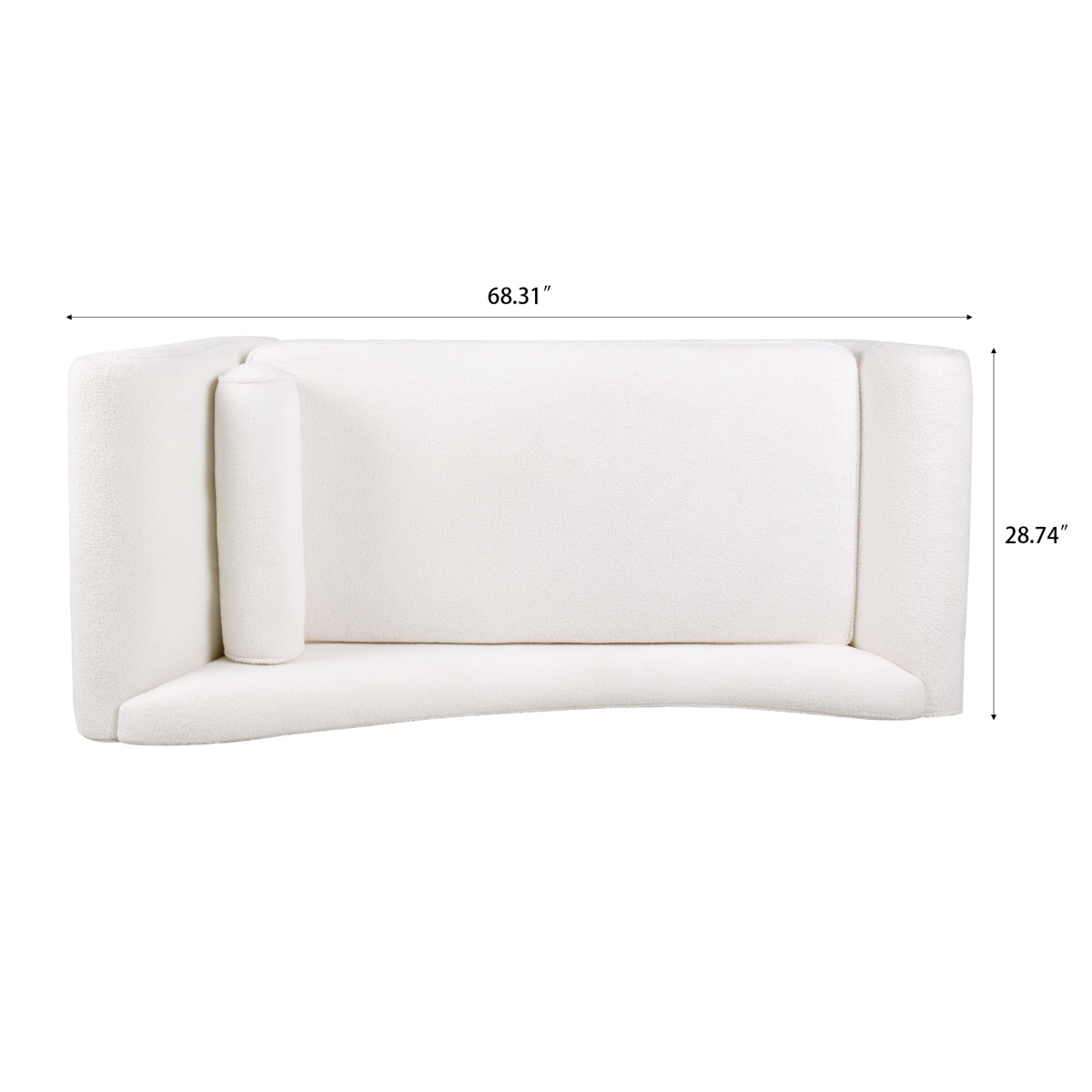 Streamdale Furniture Chaise Lounge With Scroll Arms