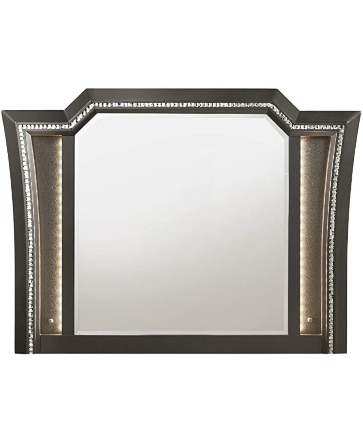 Kaitlyn Mirror In Led & Champagne - Grey