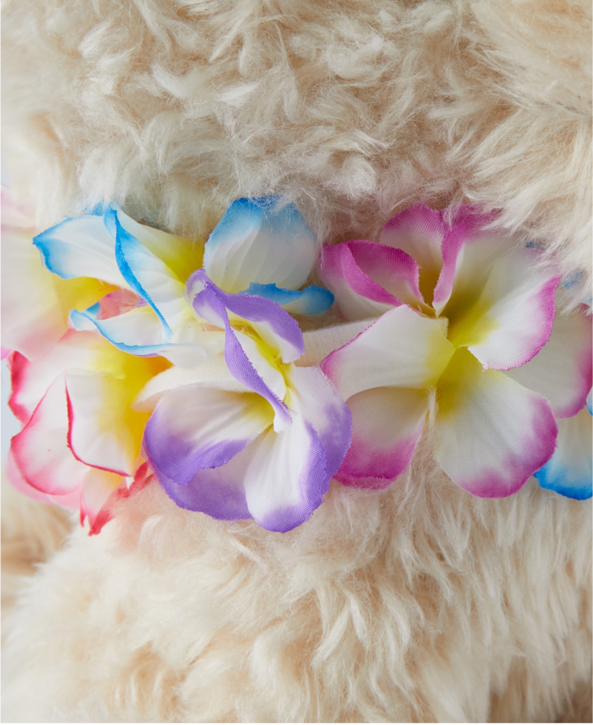 Geoffrey's Toy Box 10" Plush Golden Retriever With Lei, Created For Macy's In Light,pastel Brown