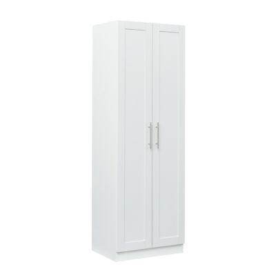 2-Door Kitchen and Wardrobe Cabinet with Partitions
