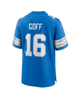 Men's Jared Goff Blue Detroit Lions Game Jersey