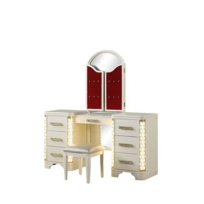 Jasmine Vanity Set With Side LED Lightning Made With Wood