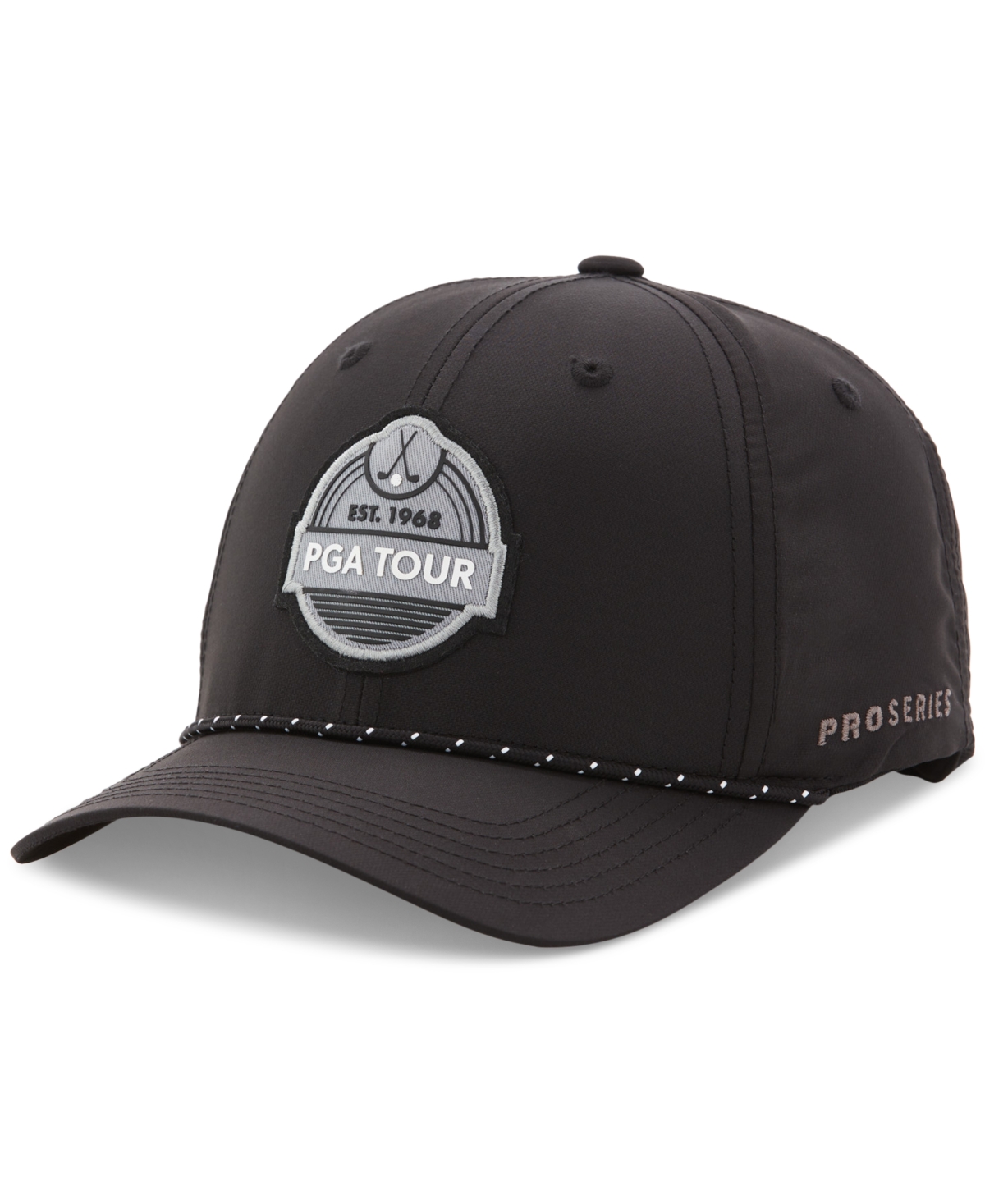 Men's Premium Label Golf Cap - Caviar