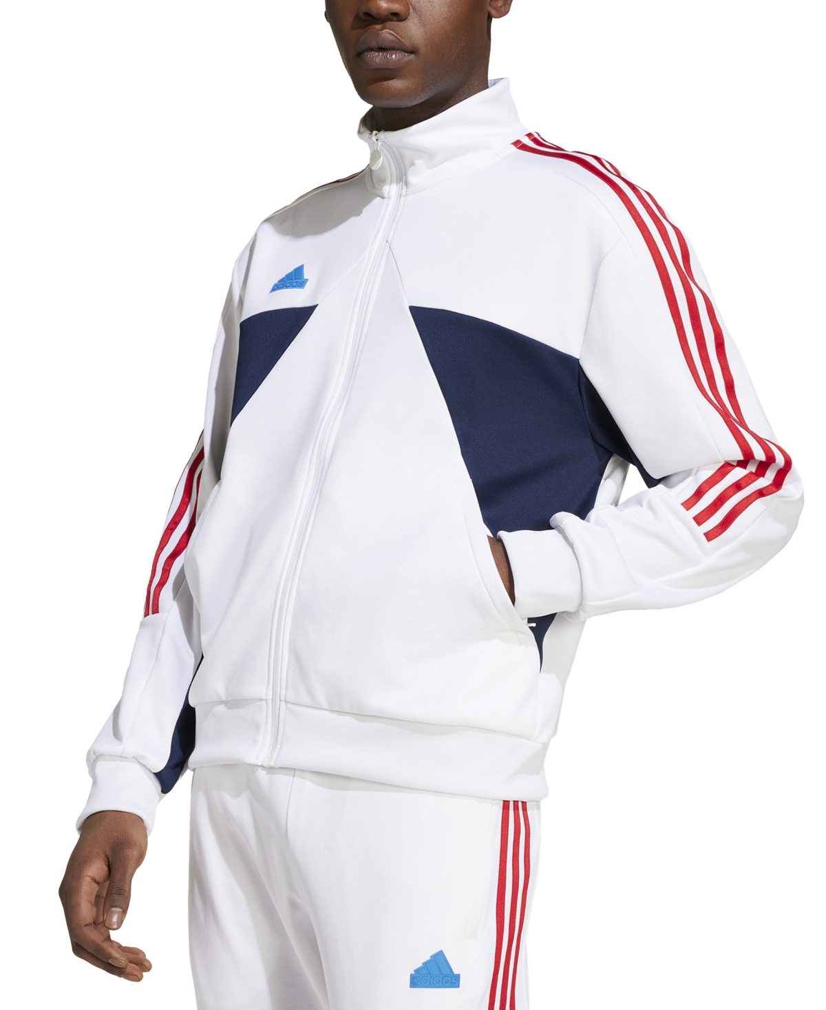 Adidas Originals Men's Usa Stripe Track Jacket In Navy,red,wht