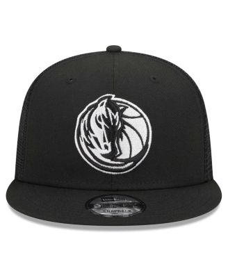 Men's Black Dallas Mavericks Evergreen 9FIFTY Trucker Snapback Hat