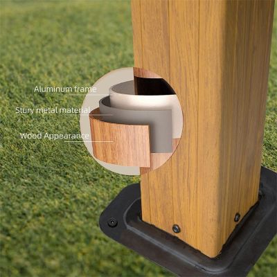  12'X 14' Aluminum Gazebo with Steel Canopy