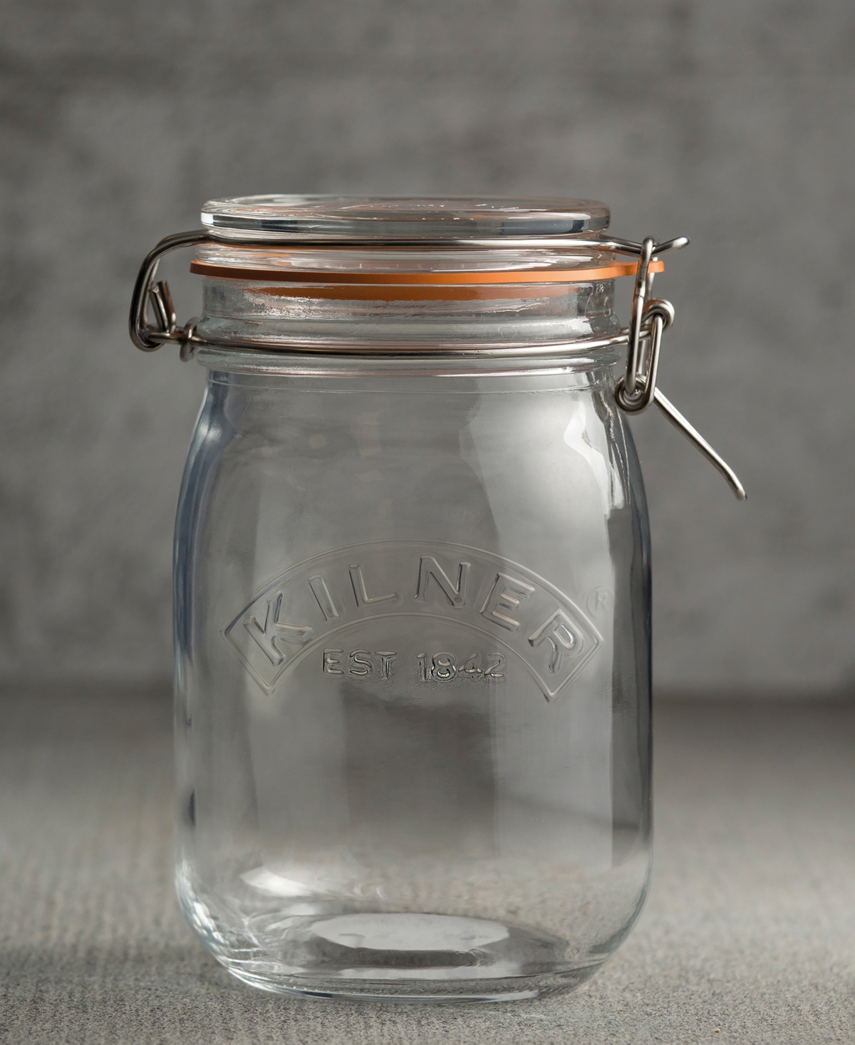 Kilner Set Of 4 Square Clip Top Jars In Clear
