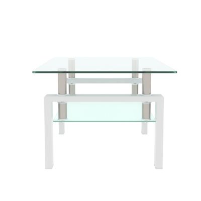 Streamdale Modern Clear Coffee Table for Living Room