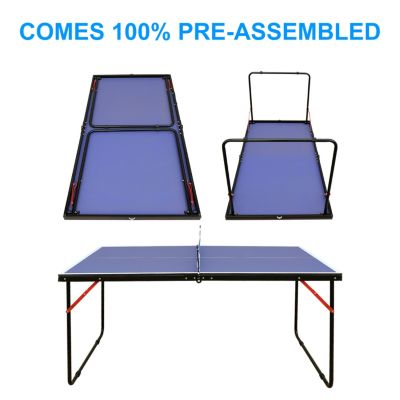 Streamdale Midsize Foldable Table Tennis Set for Indoor/Outdoor