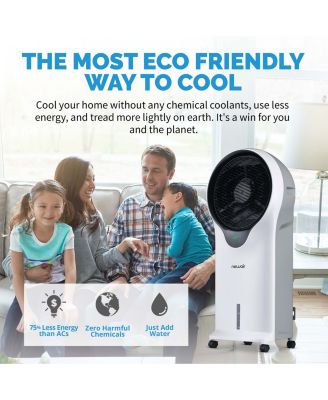 Evaporative Air Cooler and Portable Cooling Fan 470 CFM - White