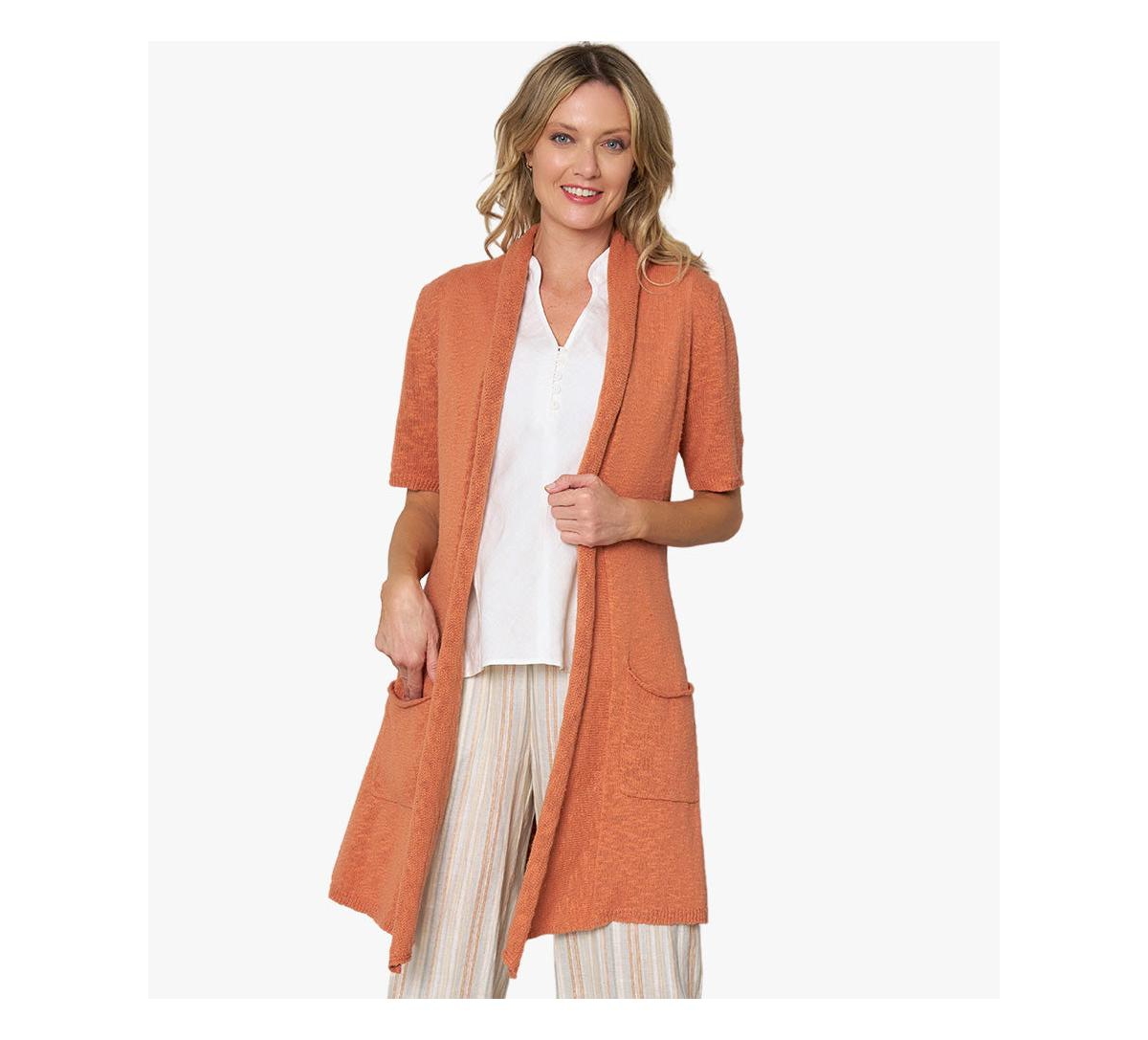 Stella Carakasi Women's Short Sleeve Cotton No Regrets Cardigan