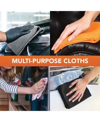 Smart Choice Microfiber Cloths (12 Pack), 16x16, 35 Grams, Multi-Purpose, Reusable, Color Options