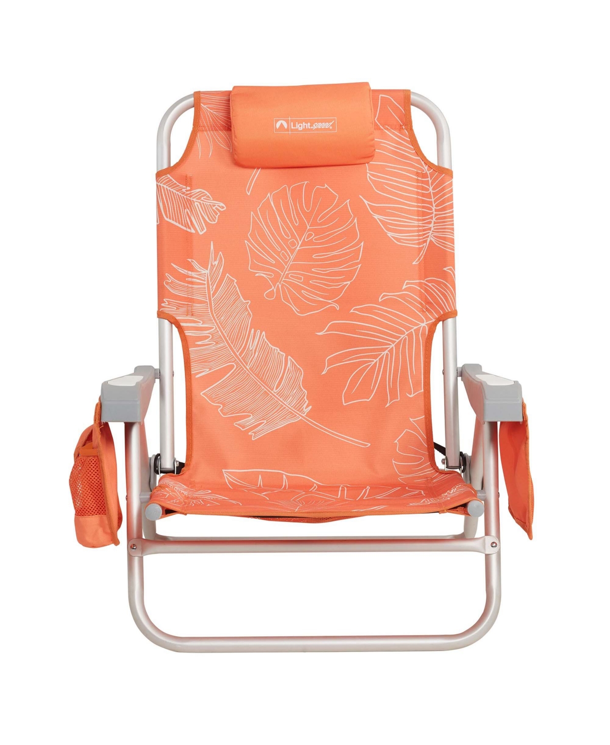 Lightspeed Outdoors Eco Ultimate Backpack Beach Chair, Bright Striped - Bright stripes