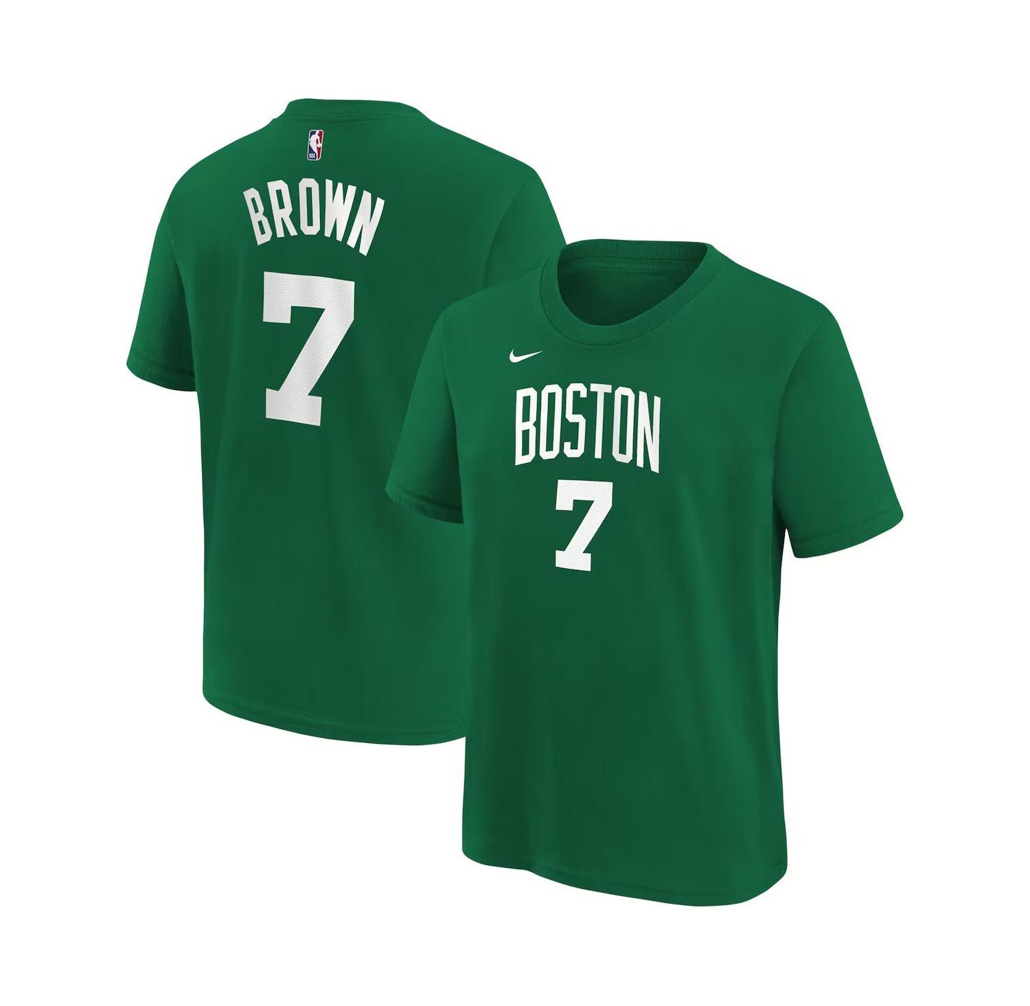 Big Boys and Girls Jaylen Brown Kelly Green Boston Celtics Icon Name & Number T-Shirt