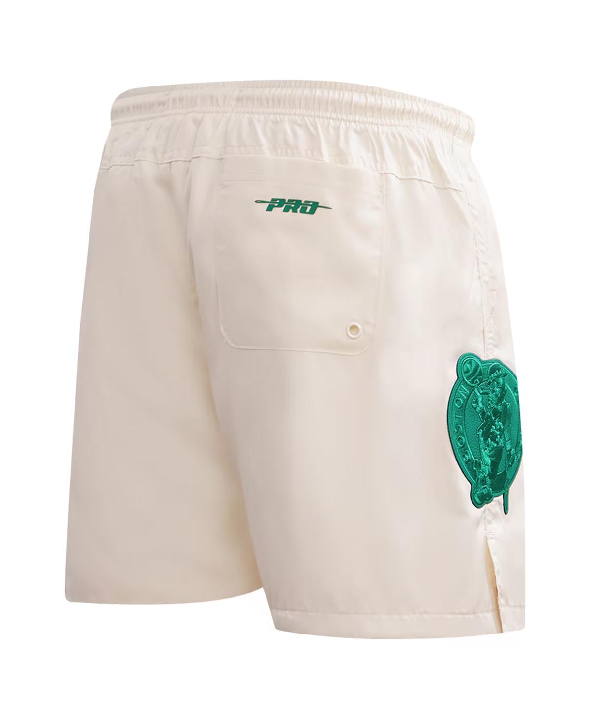 Shop Pro Standard Men's Cream Boston Celtics Triple Tonal Woven Shorts
