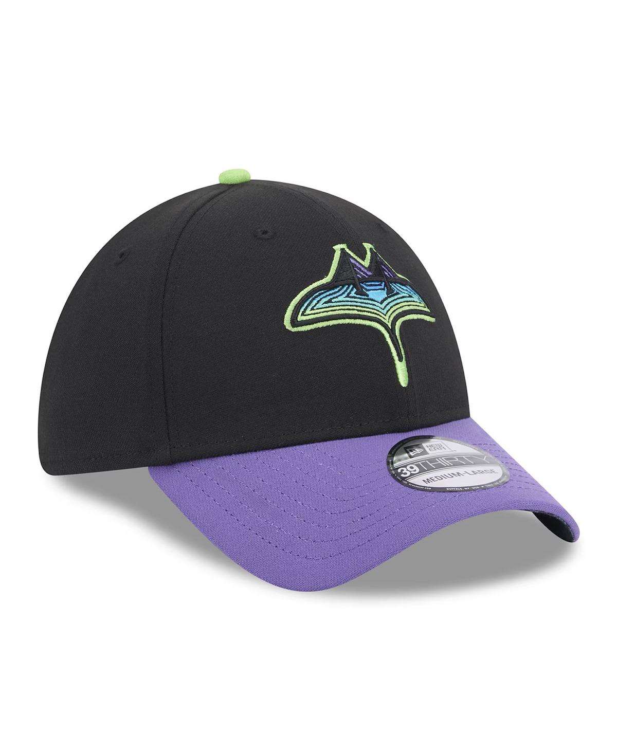 Shop New Era Men's Black Tampa Bay Rays 2024 City Connect 39thirty Flex Fit Hat