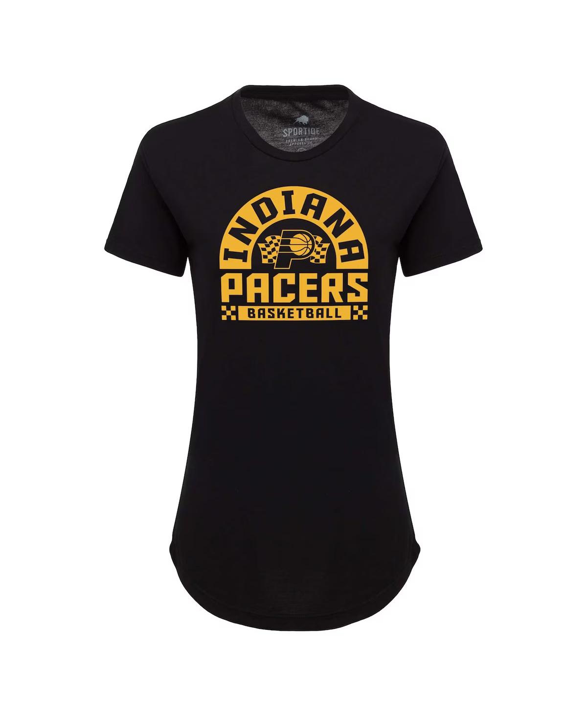 Sportiqe Women'sIndiana Pacers Phoebe Super Soft Tri-Blend T-Shirt - Black