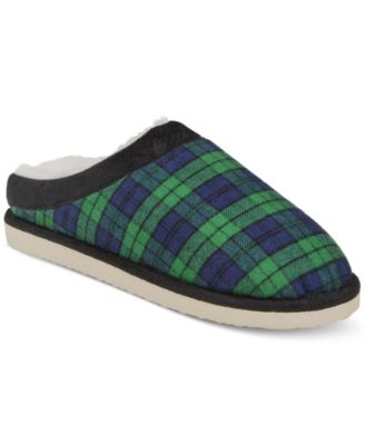 Club Room - Men's Blackwatch Plaid Slippers