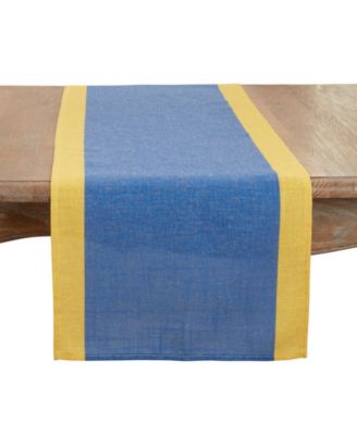 Multicolored Band Table Runner, 16"x72"