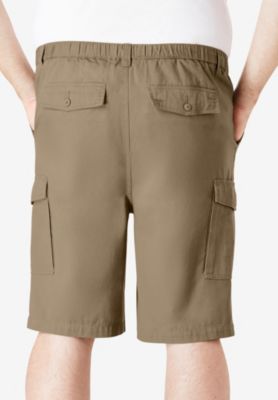 Big & Tall by KingSize Renegade 9" Full Elastic Waist Cargo Shorts