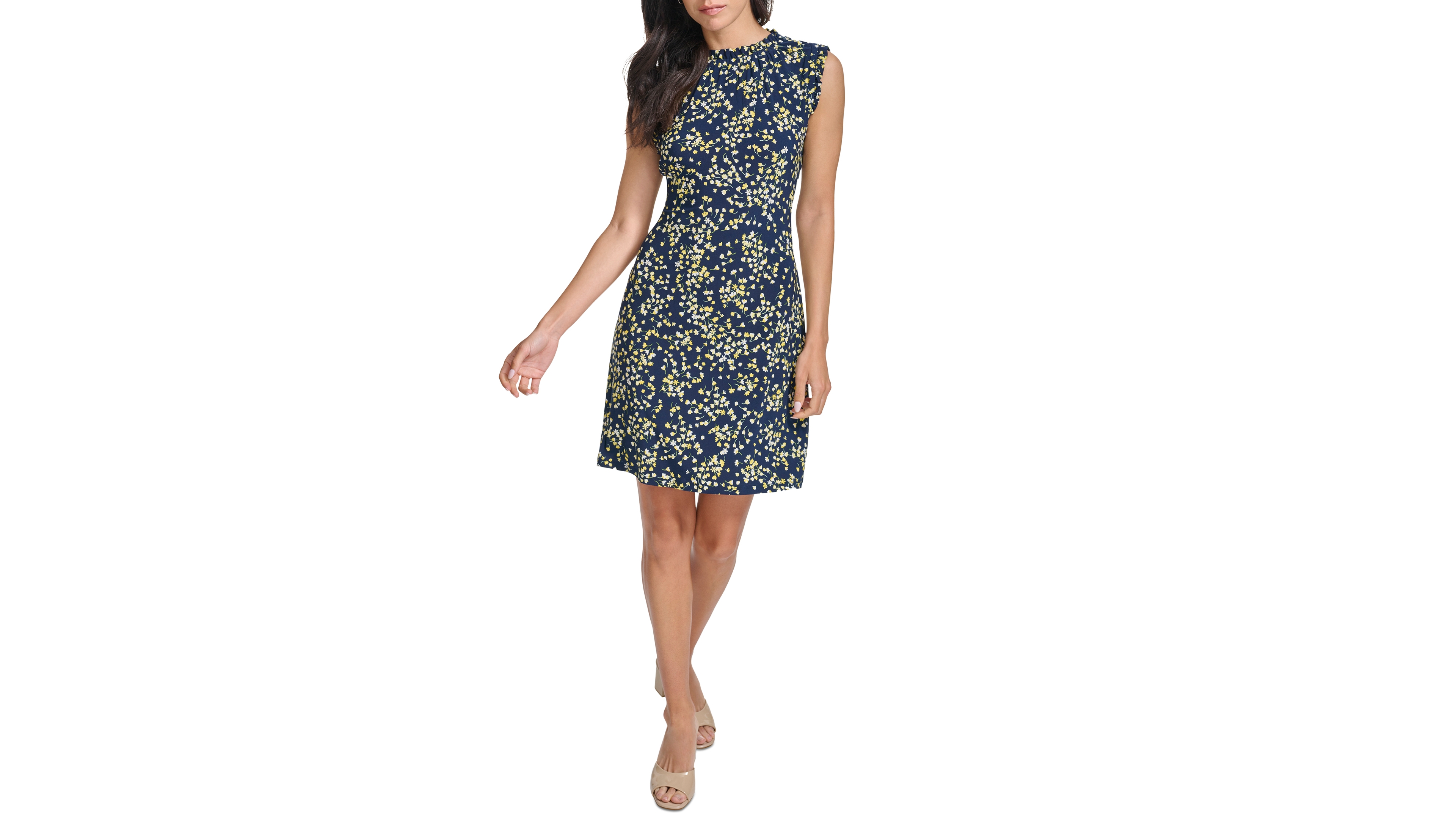 Tommy Hilfiger Women's Floral-Print Round-Neck Dress