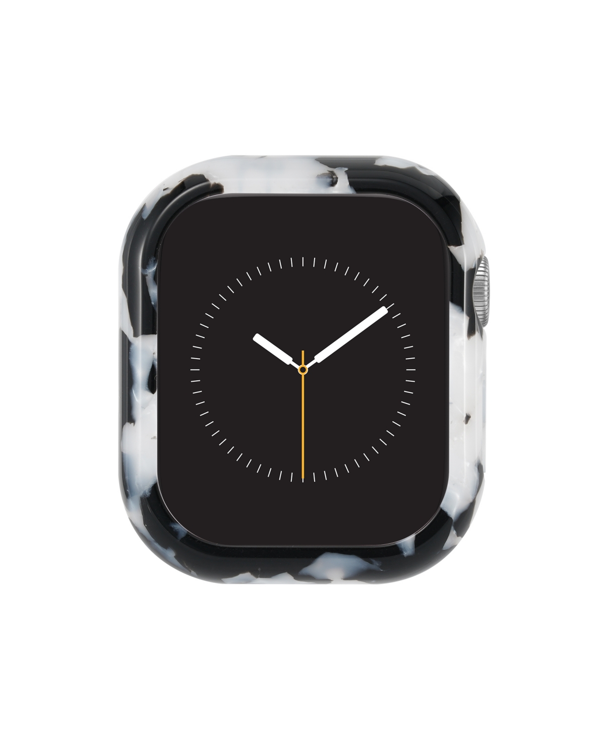 Shop Anne Klein Women's Black And White Acetate Protective Case Designed For 45mm Apple Watch