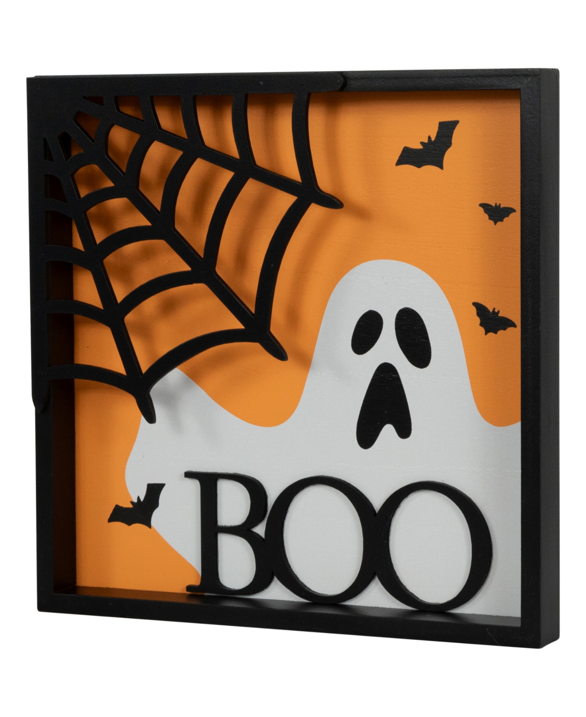 Northlight 9.75" Framed 3D Boo Halloween Wall Sign
