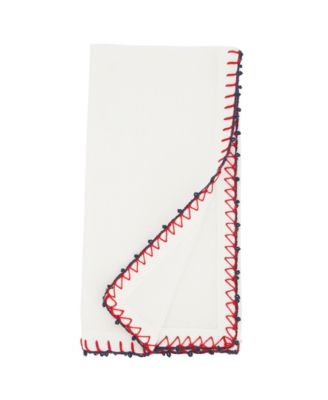 Whipstitch Pom Pom Delight Napkin Set of 4, 20"x20"