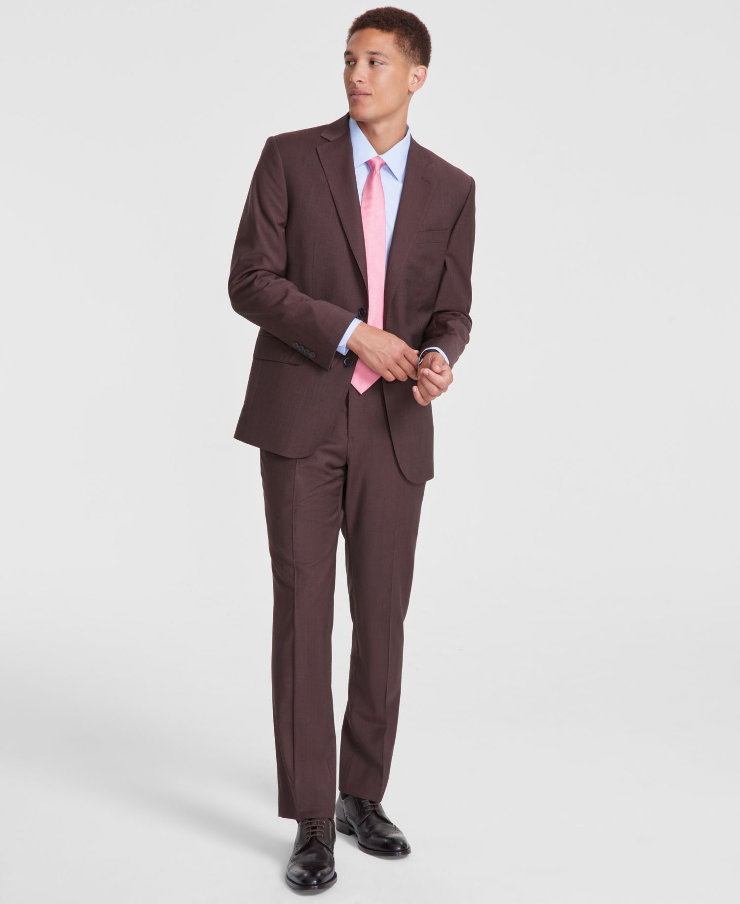 Men's Classic-Fit Wool Blend Suit Separates