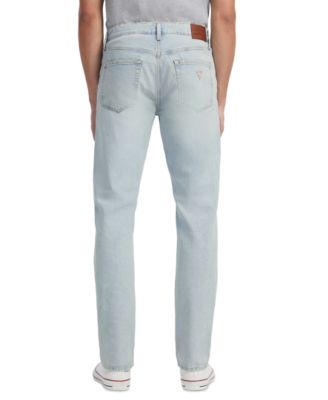 Men's Light-Wash GJ G16 Straight Jeans