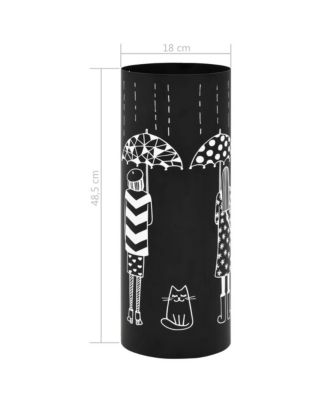 Umbrella Stand Women Steel Black