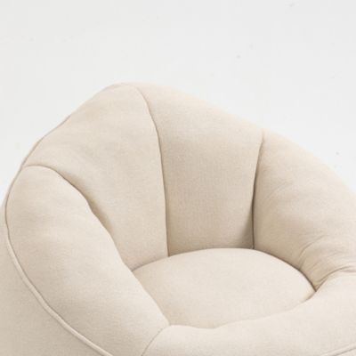 Compressed Foam Bean Bag Chair with Footrest