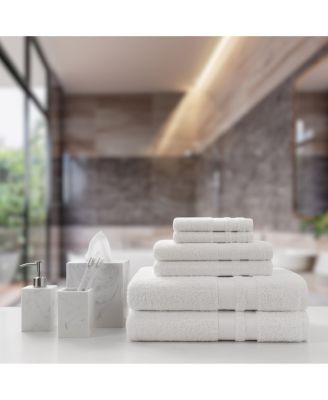 Magellan Hand Towels (12 Pack), 16x30 in., Soft Ring Spun Cotton, White