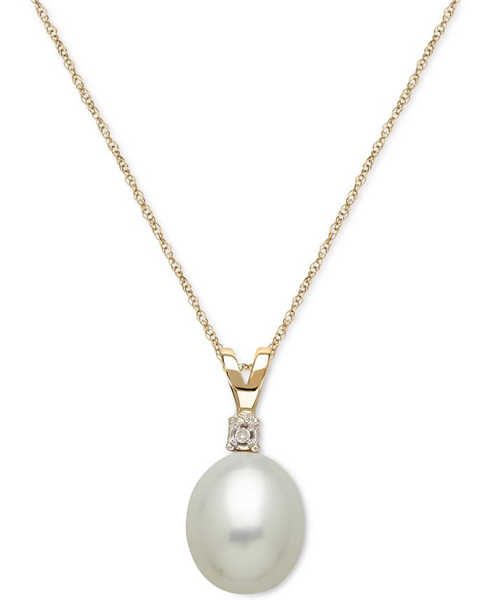 Buy Outhouse Long Necklace with Pearl Accent, Gold Color Women