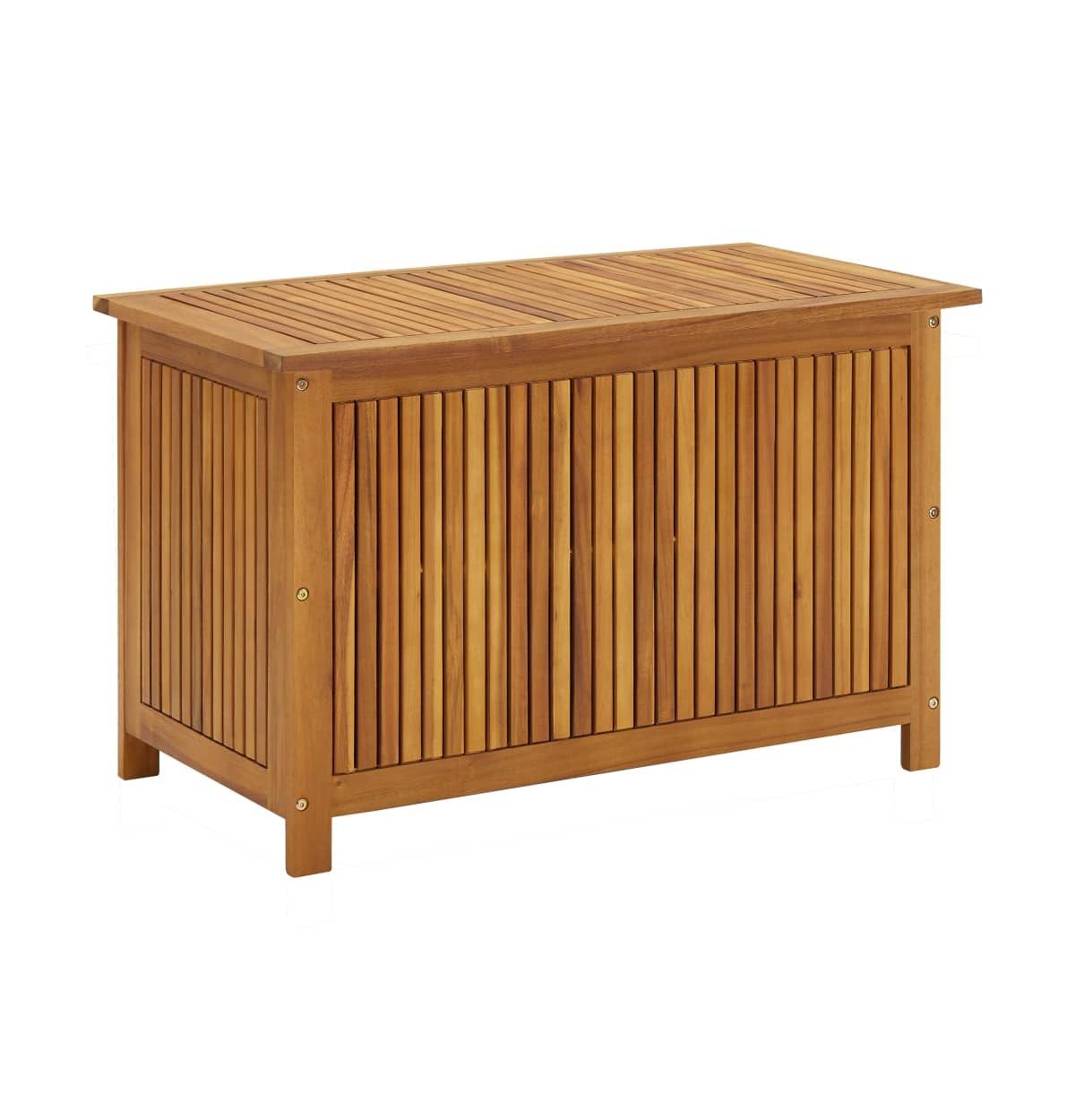 Patio Storage Box 35.4"x19.7"x22.8" Solid Wood Acacia - Brown
