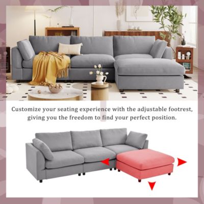 Convertible Sectional Sofa with Chaise