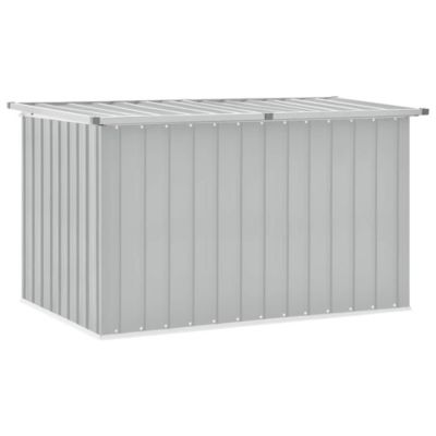 Storage Box Grey Galvanized steel, Plastic Large
