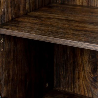 Streamdale 4-Door Storage Cabinet with Open Shelving